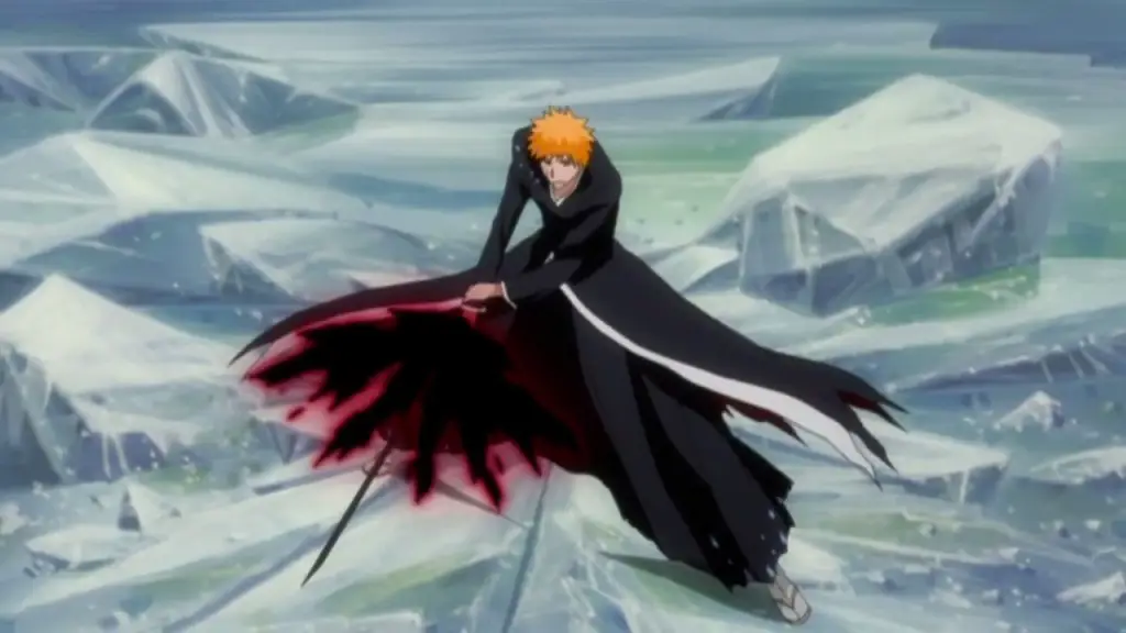 Ichigo Kurosaki sedang bertarung melawan musuh