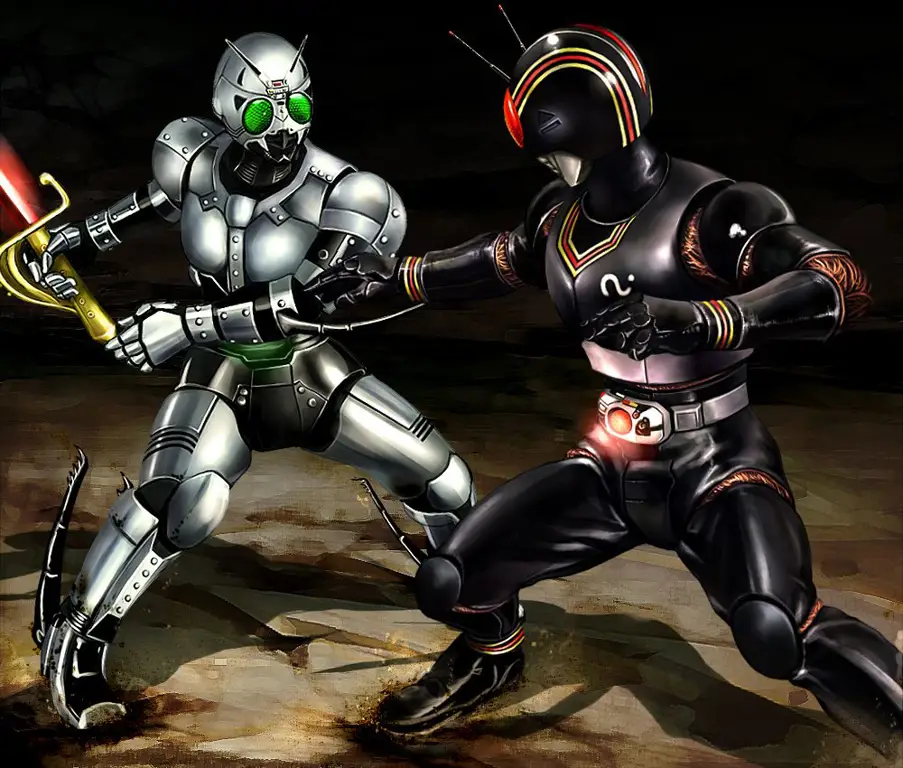 Pertarungan epik antara Kamen Rider Black dan Shadow Moon