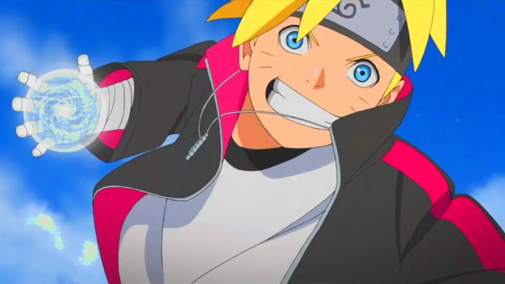 Karakter Boruto sedang bertarung