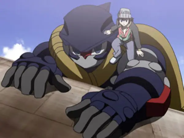 King Kong melawan robot raksasa dalam gaya anime