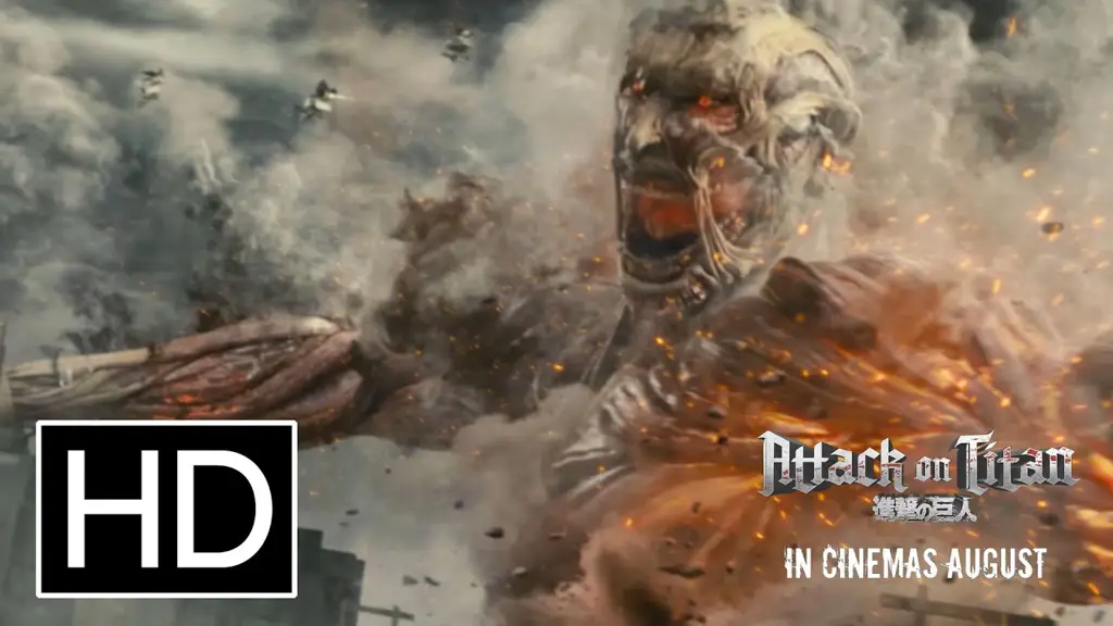 Adegan pertarungan melawan Titan Adegan aksi menegangkan dari Attack on Titan