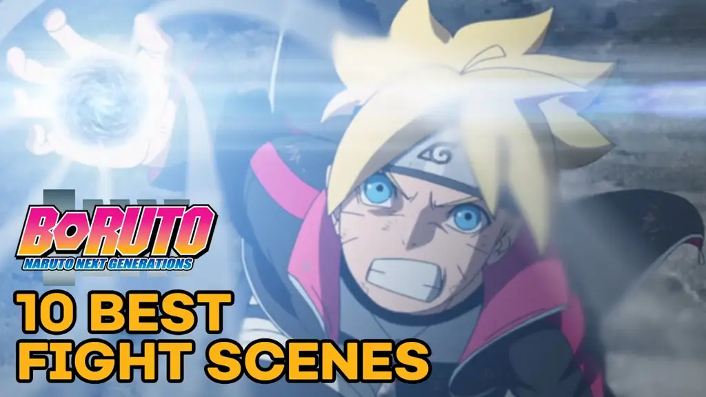 Gambar karakter Boruto sedang bertarung