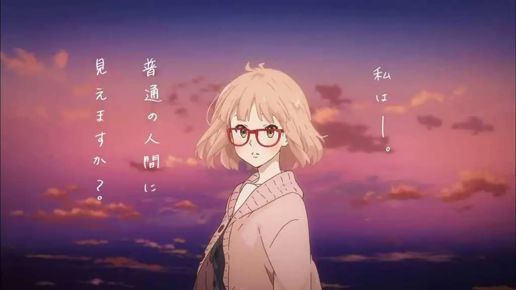 Gambar adegan pertarungan dalam anime Kyoukai no Kanata