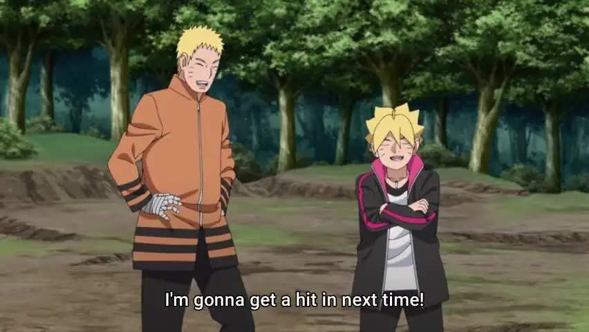 Adegan aksi seru dari Boruto episode 196