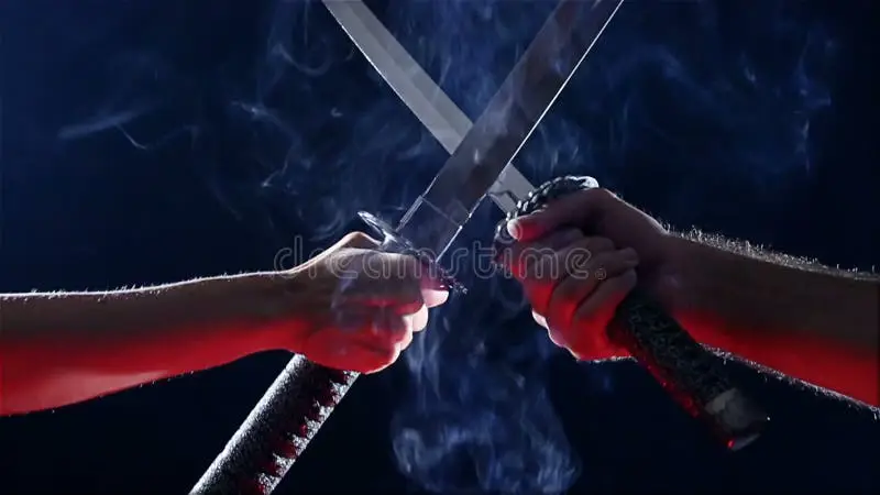 Adegan pertarungan pedang samurai dalam film Rurouni Kenshin