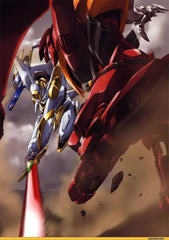 Pertarungan mecha dalam Code Geass: Akito the Exiled