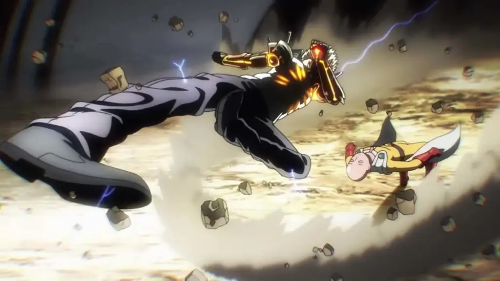 Adegan aksi One Punch Man yang seru