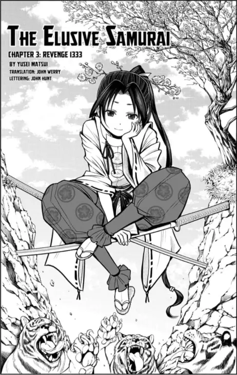 Gambar manga Elusive Samurai yang menegangkan