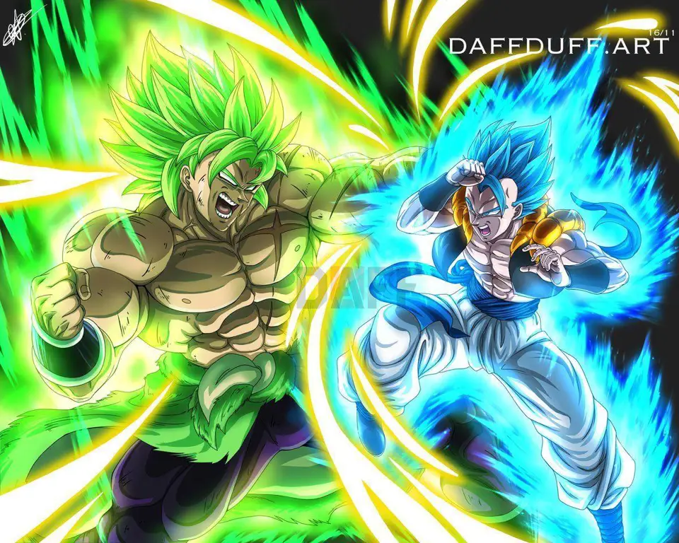 Adegan pertarungan Goku vs Broly di Dragon Ball Super: Broly