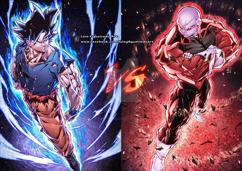 Goku melawan Jiren dalam pertarungan epik