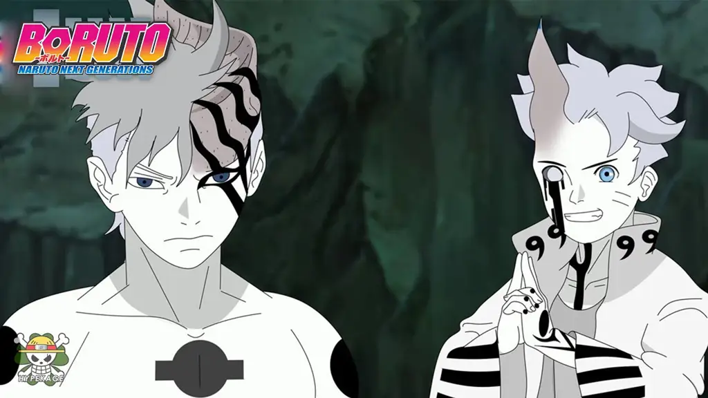 Boruto dan Kawaki bertarung melawan musuh yang kuat