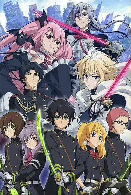 Adegan aksi dalam anime Owari no Seraph