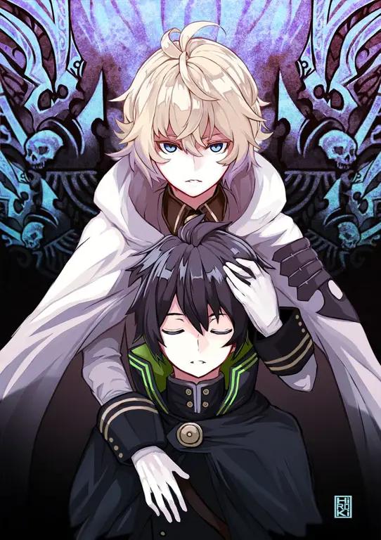 Adegan pertarungan Owari no Seraph