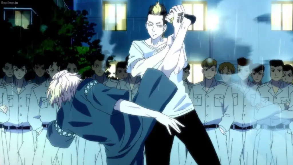 Adegan pertarungan seru dalam anime Tokyo Revengers Adegan pertarungan Tokyo Revengers