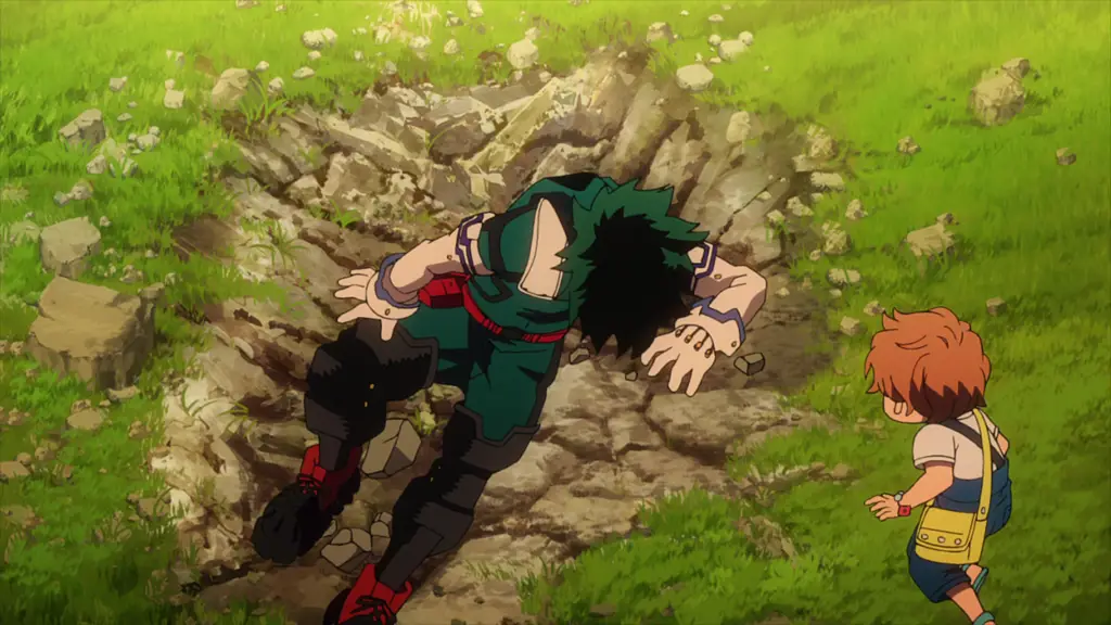 Gambar adegan pertarungan dalam film Boku no Hero Academia: Heroes Rising