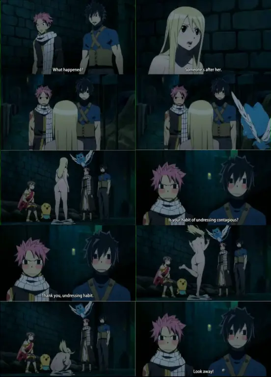 Adegan anime Fairy Tail yang menegangkan