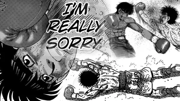 Adegan pertarungan Hajime no Ippo