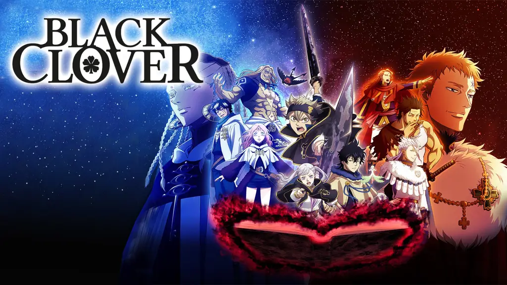 Adegan pertarungan sihir yang menegangkan dalam Black Clover Pertarungan sihir Black Clover yang epik