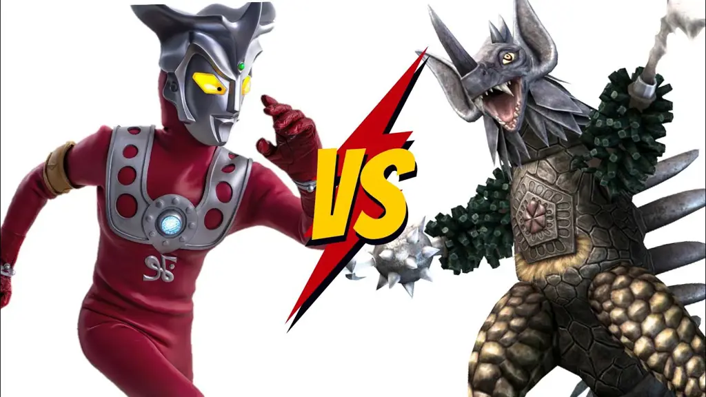 Ultraman Nexus sedang bertarung melawan monster