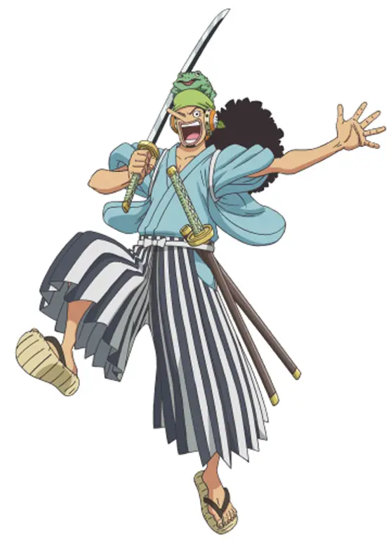 Usopp bertarung melawan anak buah Kuro di One Piece episode 45