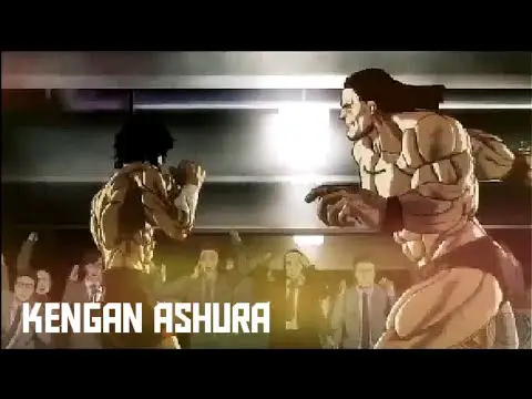 Gambar adegan pertarungan menegangkan dalam Kengan Ashura