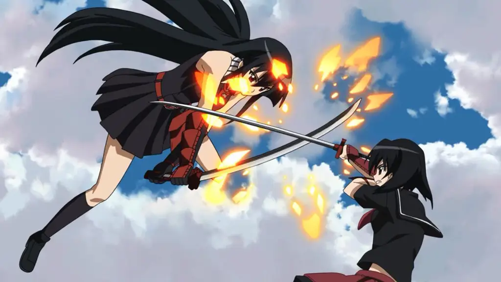 Gambar adegan pertarungan Akame ga Kill