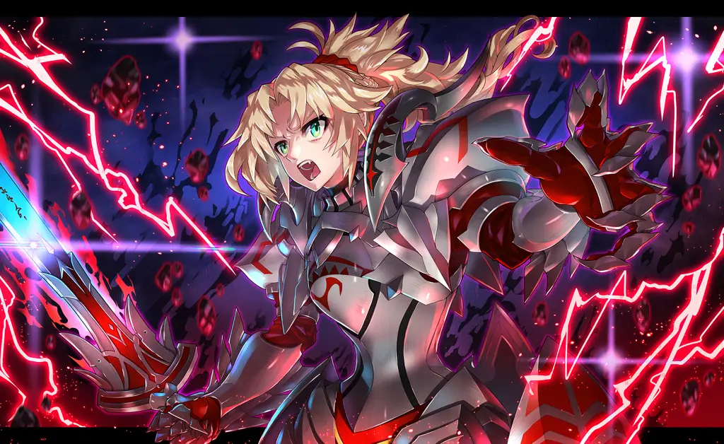 Gambar adegan pertarungan dalam Fate Apocrypha