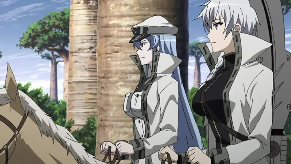 Gambar adegan pertarungan dalam anime Akame Ga Kill