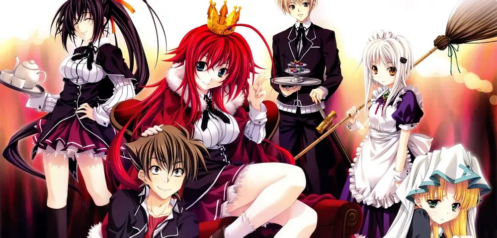 Gambar adegan pertarungan dalam Highschool DxD