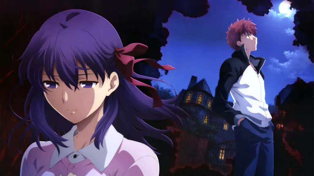 Gambar adegan pertarungan seru dalam Fate Stay Night Season 1