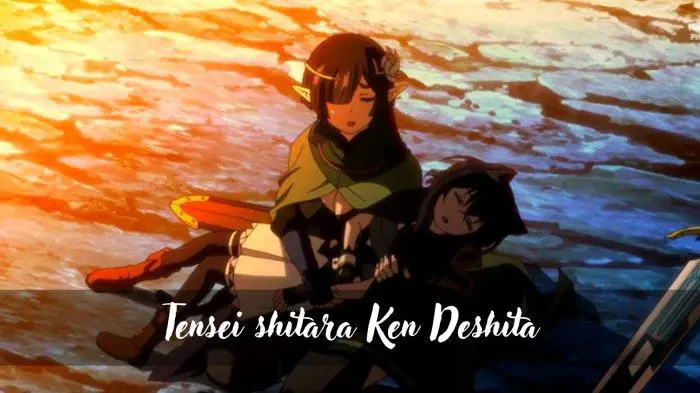 Gambar adegan pertarungan epik dari anime Tensei Shitara Ken Deshita