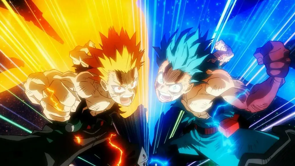 Adegan aksi dalam film Boku no Hero Academia: Heroes Rising