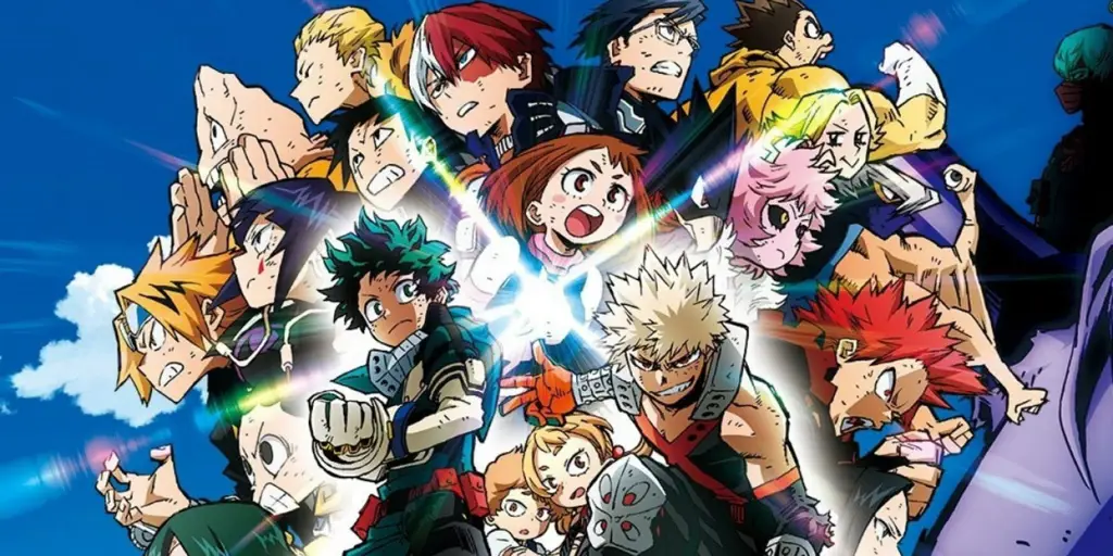 Adegan aksi dalam film My Hero Academia Heroes Rising