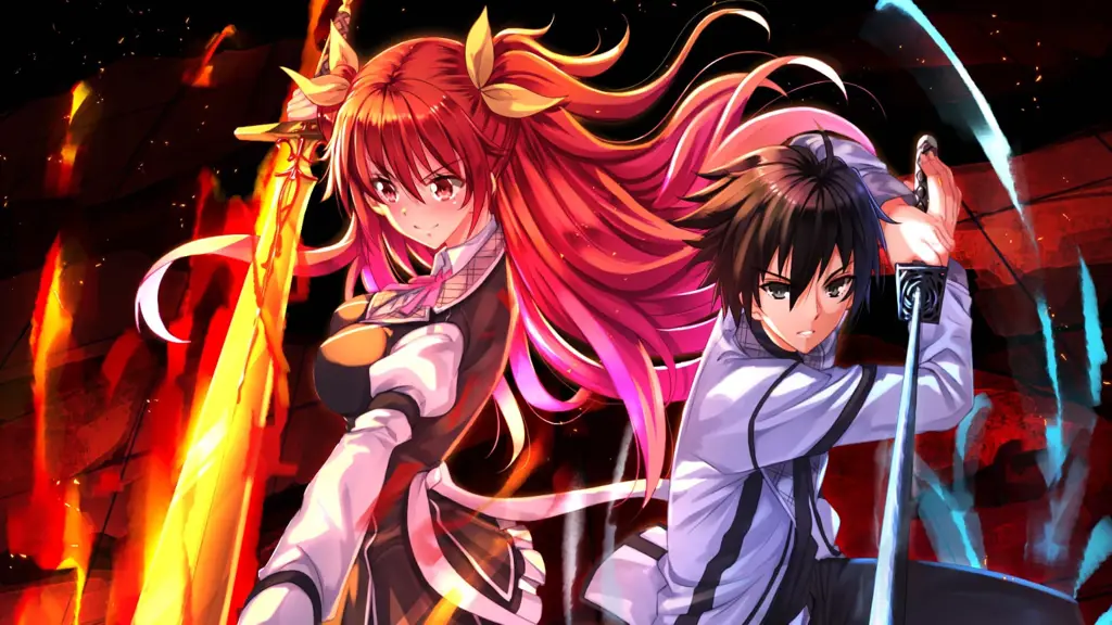 Gambar adegan pertarungan dalam Rakudai Kishi no Cavalry