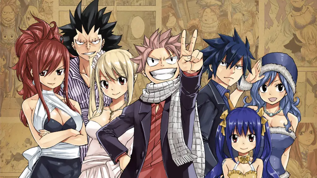 Para karakter Fairy Tail sedang bertarung sengit