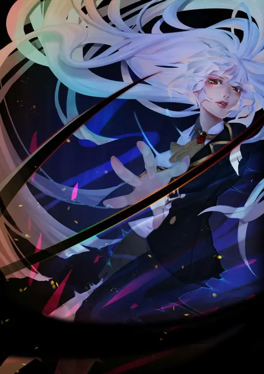 Adegan pertarungan yang menegangkan dan penuh aksi Gambar adegan pertarungan epik di anime Noblesse