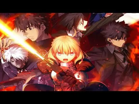 Adegan aksi dari Fate Zero yang menampilkan pertarungan epik