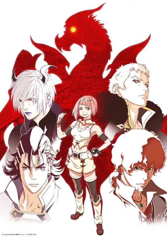 Adegan aksi di Shingeki no Bahamut Virgin Soul