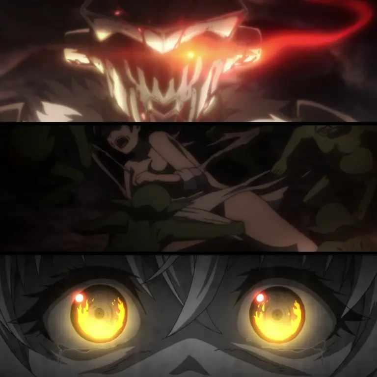 Gambar adegan pertarungan dalam anime Goblin Slayer