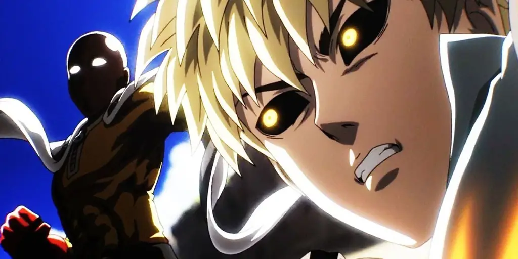 Gambar adegan pertarungan seru dalam One Punch Man