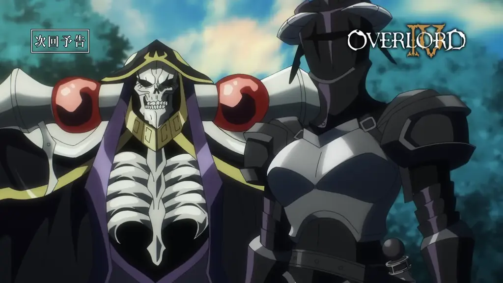 Gambar adegan pertempuran di anime Overlord