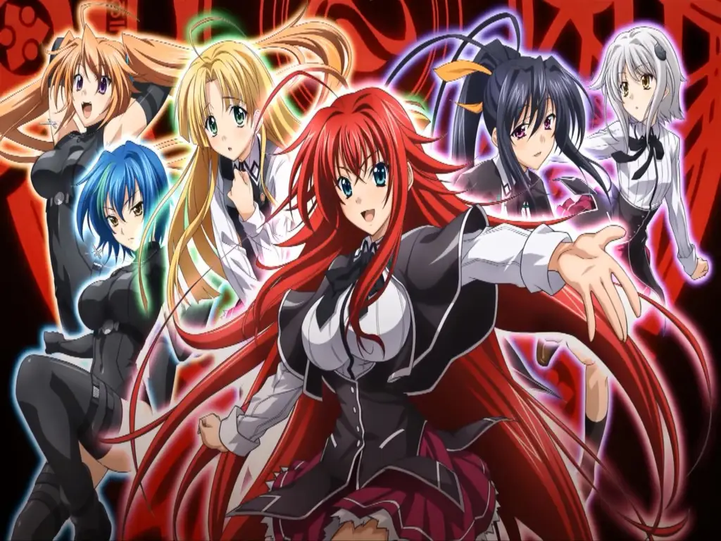 Gambar adegan pertarungan dalam anime School DxD