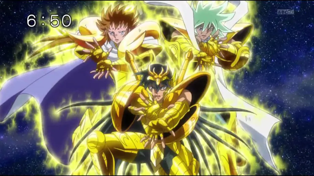 Adegan pertarungan di Saint Seiya Omega