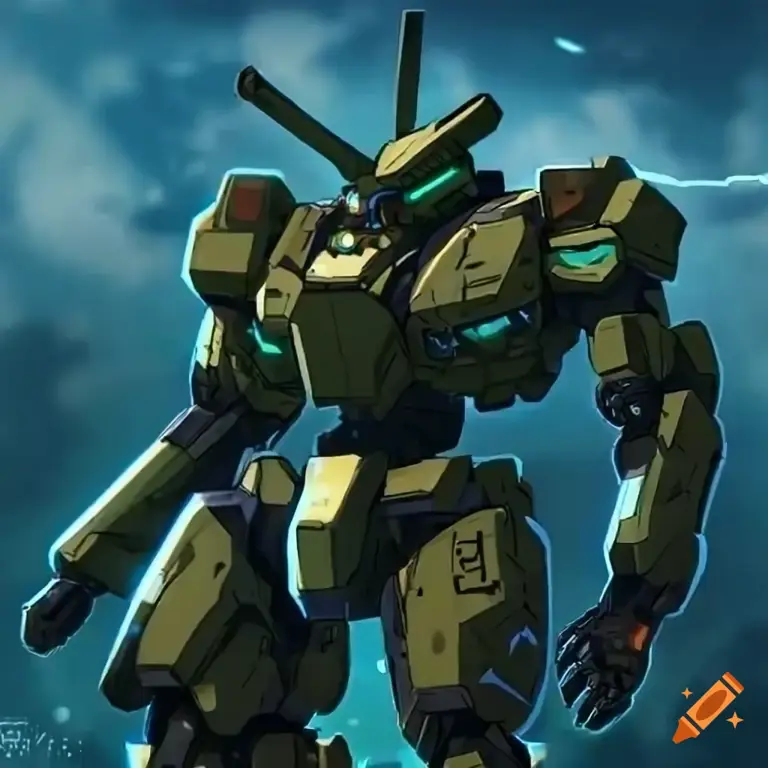 Gambar anime mecha militer