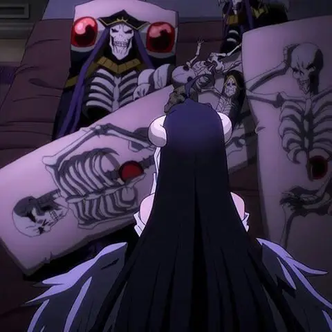 Gambar adegan pertempuran dari anime Overlord