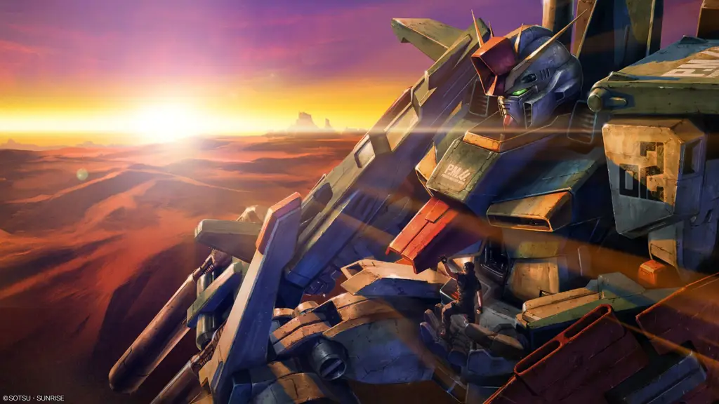 Gambar adegan pertempuran yang menegangkan dalam ZZ Gundam