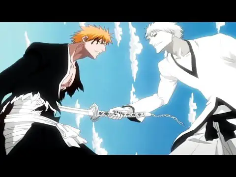 Ichigo Kurosaki sedang bertarung dalam Bleach Sennen Kessen