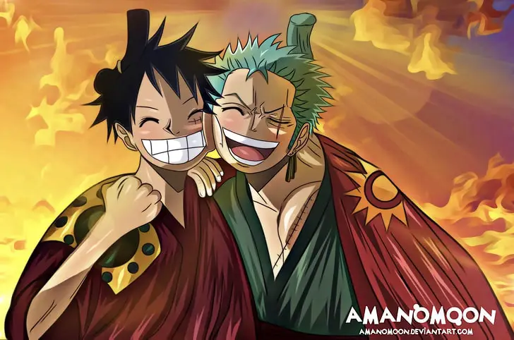 Luffy dan Zoro beraksi dalam One Piece Episode 98