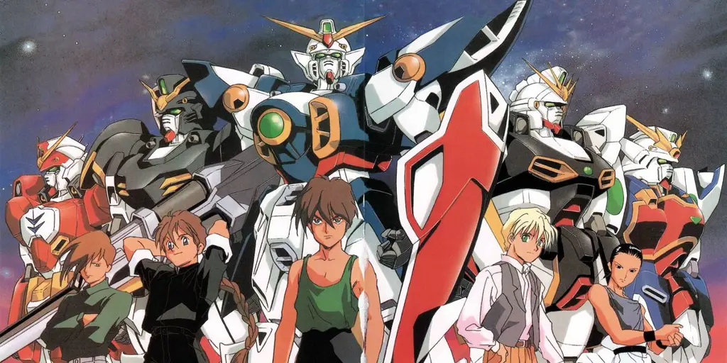 Adegan pertempuran mecha di Gundam Hathaway