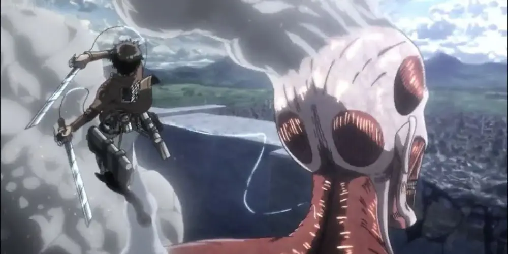 Adegan aksi dalam Attack on Titan
